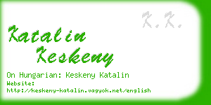 katalin keskeny business card